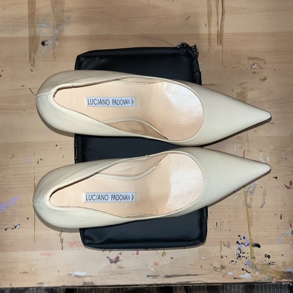 LUCIANO PADOVAN stiletto pointy toe heels (sz 38) - Picture 6 of 9